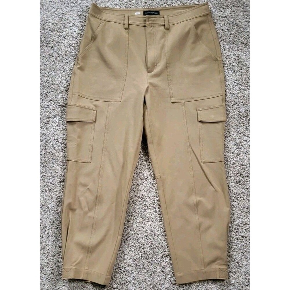 Banana Republic Slim Refined Stretch Cargo Pant Utility Tapered High Waist Ankle